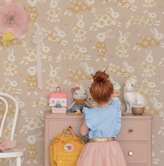 Poetry Collection Garden Party - Dusty Blush Pink (Por Rollo)