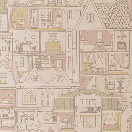 Majvillan Dollhouse - Sunny Pink (Por Rollo)