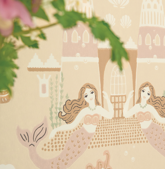 Vintage Collection Mermaid Reef- Sandy Beige (Por Rollo)