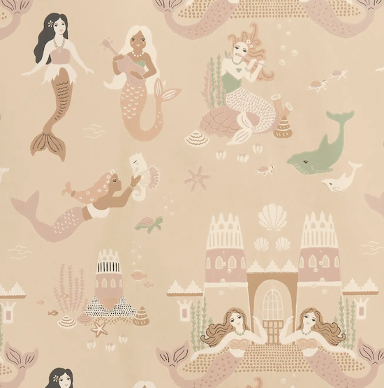Vintage Collection Mermaid Reef- Sandy Beige (Por Rollo)