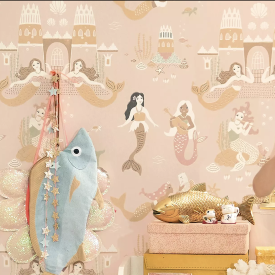 Majvillan Mermaid Reef- Sweet Pink (Por Rollo)
