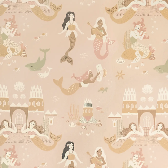 Majvillan Mermaid Reef- Sweet Pink (Por Rollo)