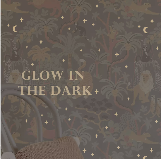 Majvillan Jungle Glow in The Dark - Twilight Grey (Por Rollo)