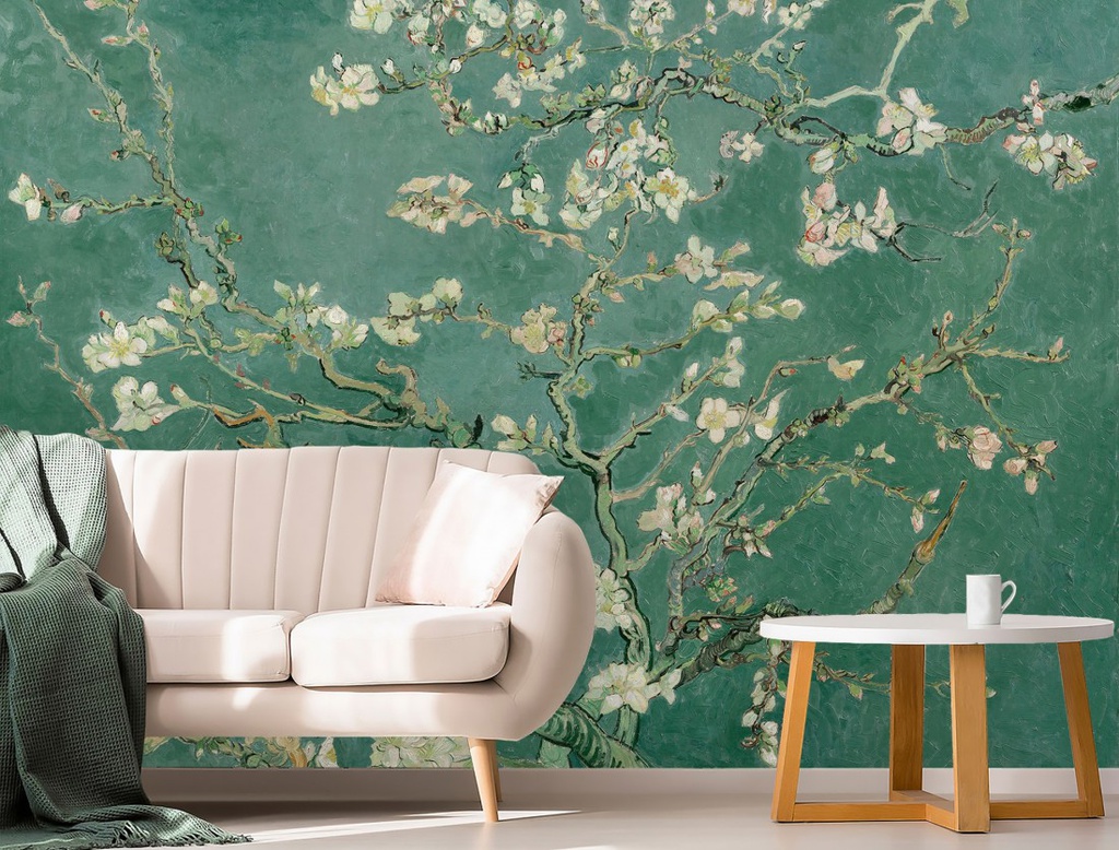 Papel Tapiz  - Van Gogh Almendro - Verde (M2)