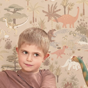 Majvillan Dinosaur Vibes - Sandy Beige  (Por Rollo)