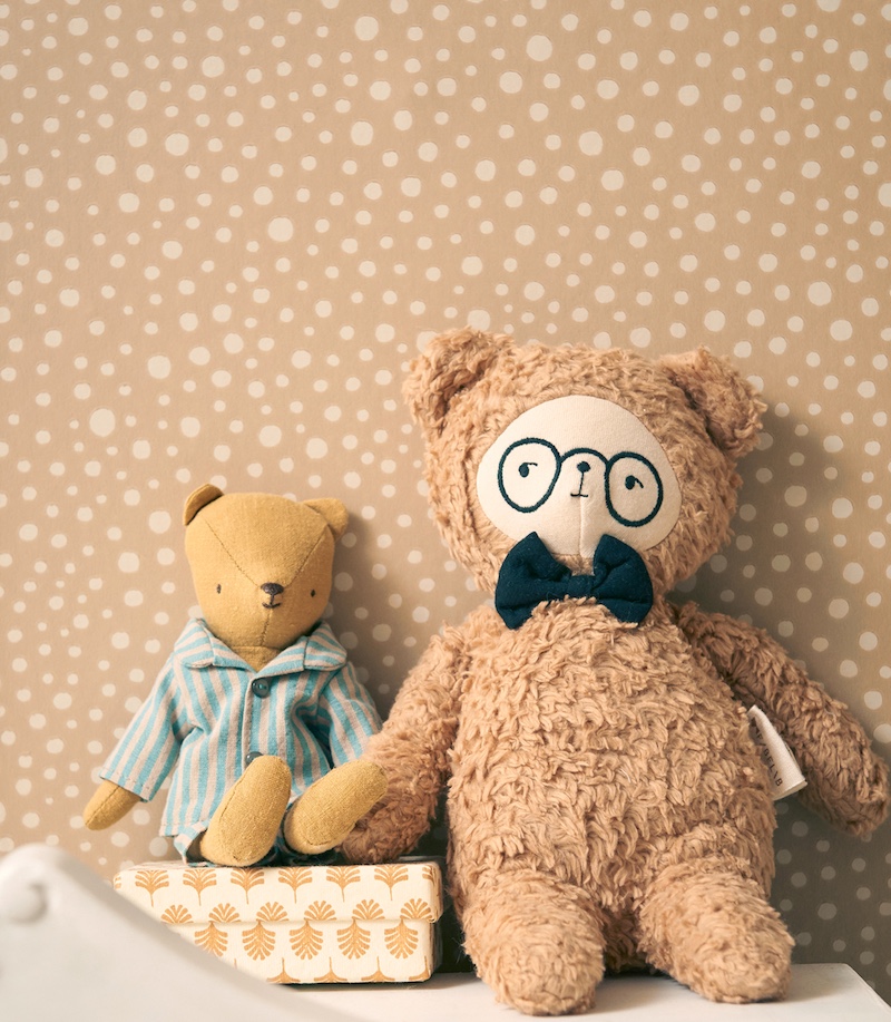 Majvillan Dots - Teddy Brown (Por Rollo)